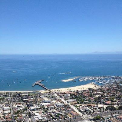 Santa Barbara Harbor aerial view