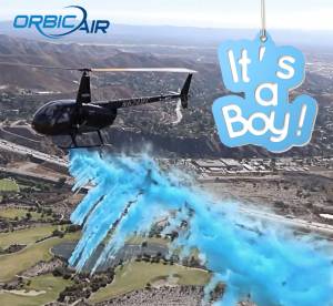 Helicopter Gender Reveal