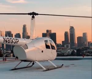 sunset helicopter tour DTLA